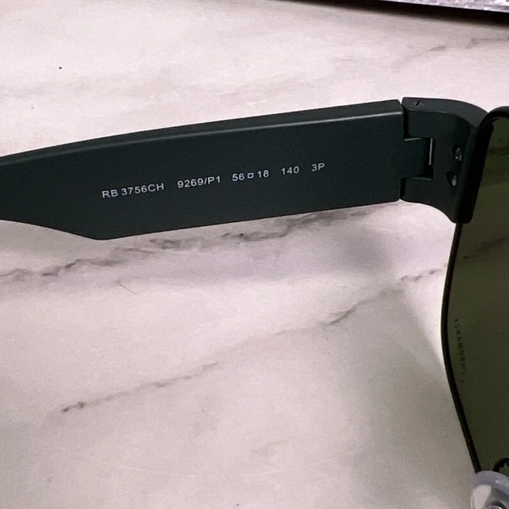 NEW Ray-Ban RB3751 Chromance Polarized Aviator Sunglasses Liteforce 5/18/140